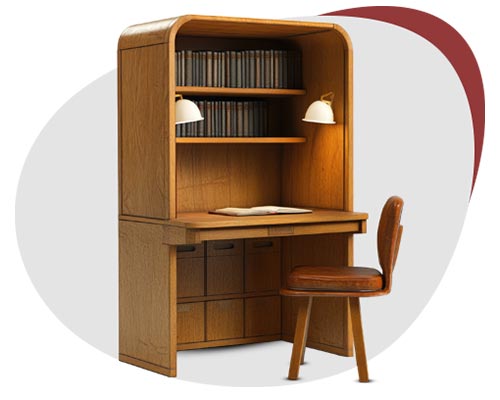 میز کتابخانه